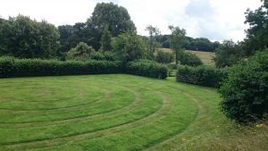 circular lawn